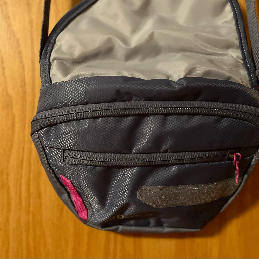 Outdoor Products Fanny Pack Waist Belt Bag Gray Pink